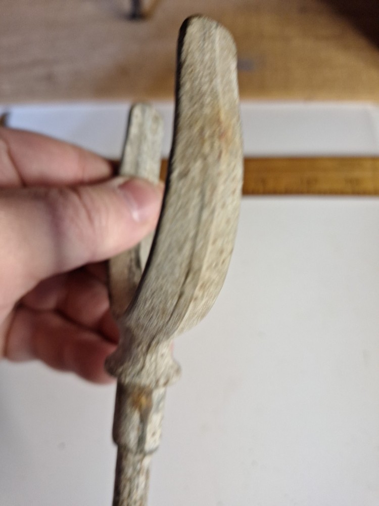 Antique boat oar lock rests