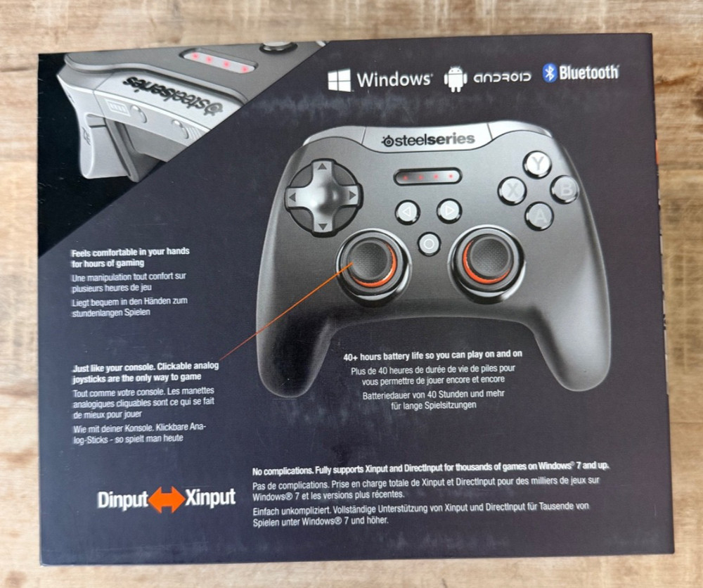 SteelSeries Stratus XL Wireless Controller Windows Android Bluetooth Black NEW
