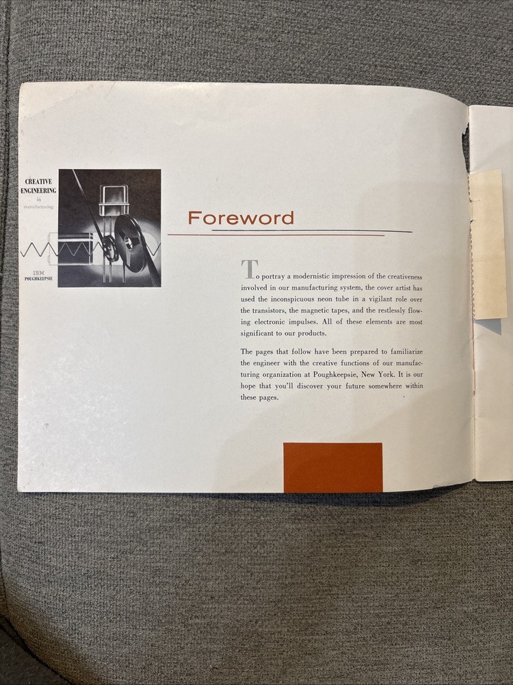 IBM Poughkeepsie - Creative Engineering in Manufacturing. 1950’s/60’s?