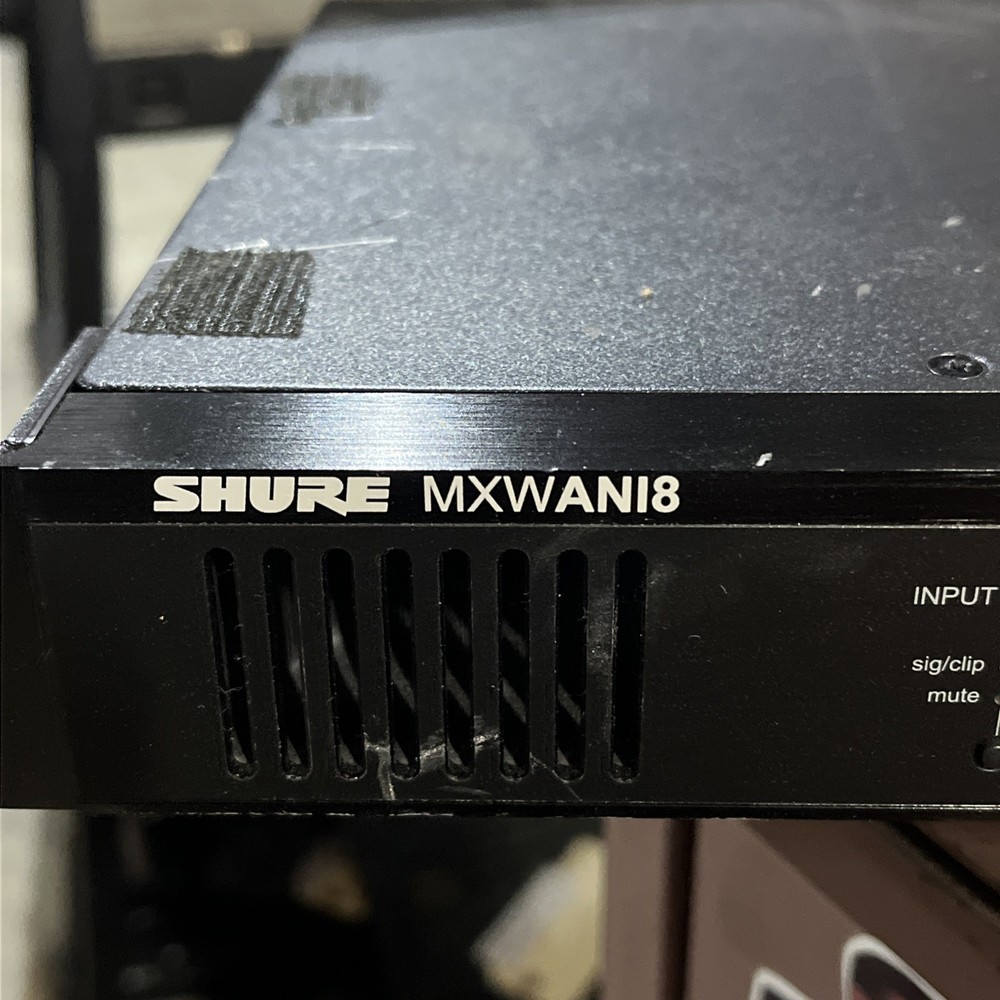 SHURE MXWANI8 MICROFLEX WIRELESS 8-CHANNEL AUDIO NETWORK INTERFACE