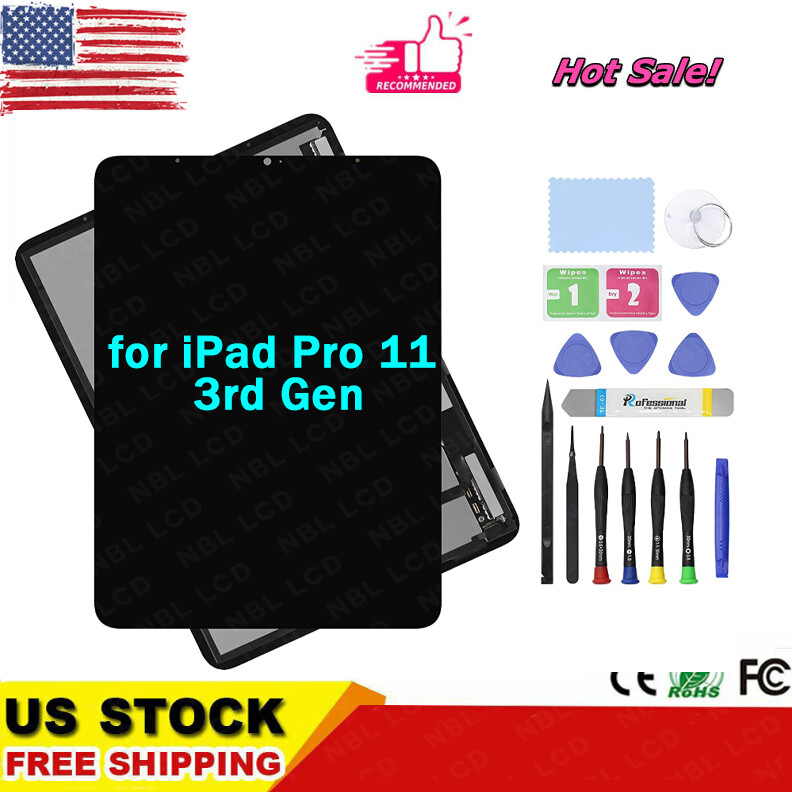 11" for iPad Pro 11 3rd Gen A2377 OLED LCD Touch Display Screen Assembly