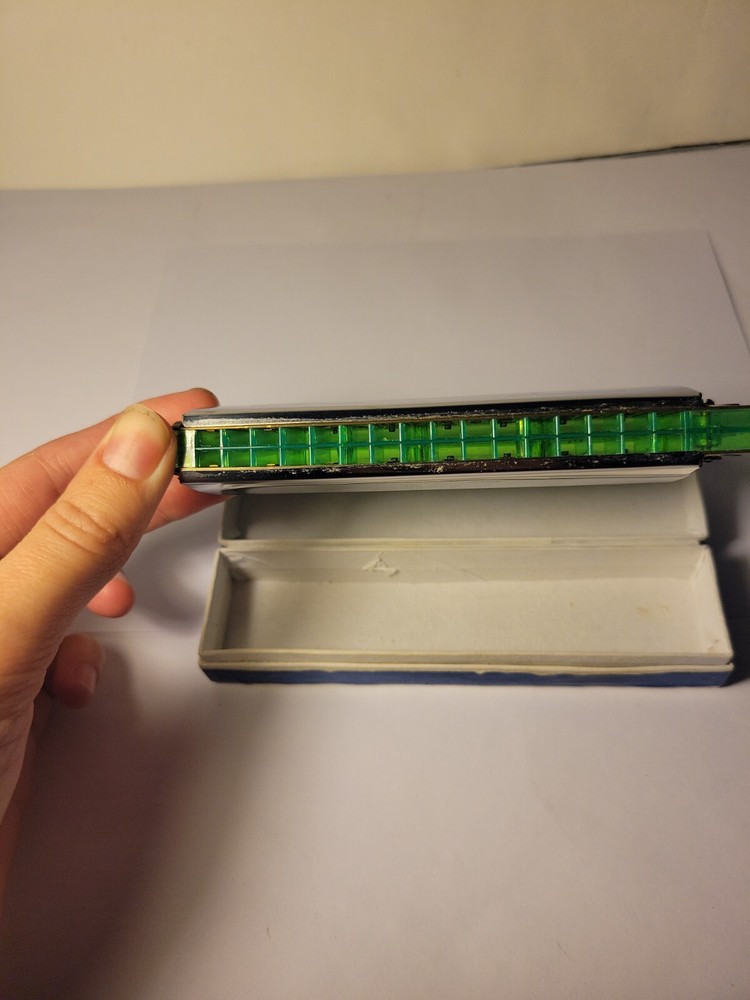 Vintage Schylling Harmonica With Case