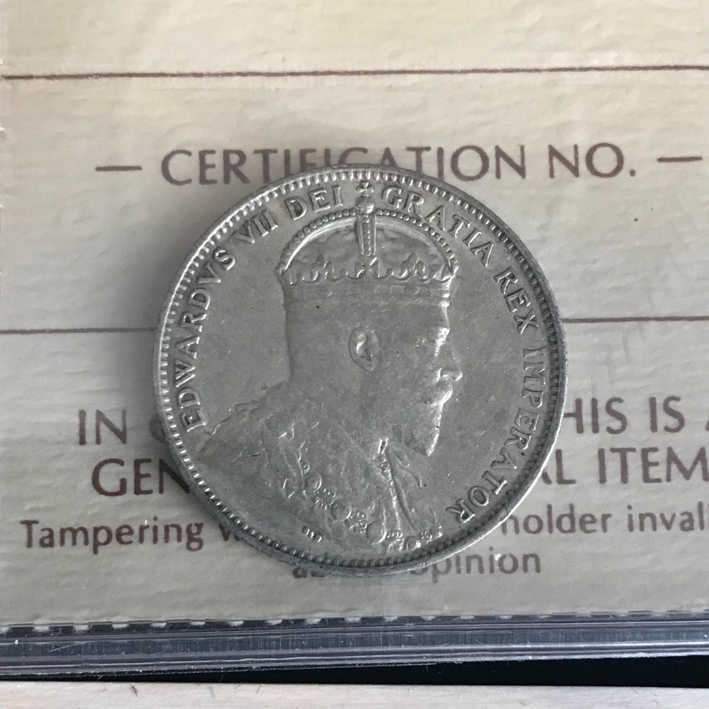 1904H ICCS Graded Newfoundland, 20 Cent, **EF-40**