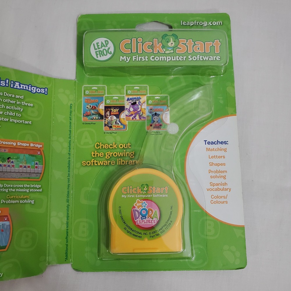 LeapFrog ClickStart My First Computer software cartridge featuring Dora