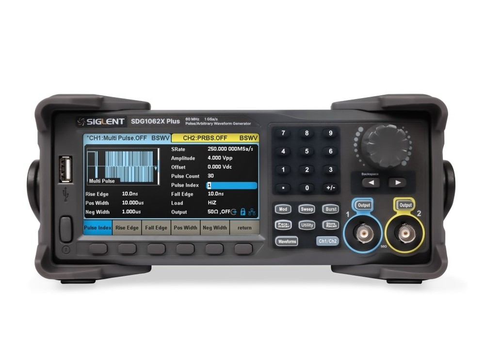 Siglent SDG1062X Plus - Function/Arbitrary Waveform Generator (60 MHz / 2