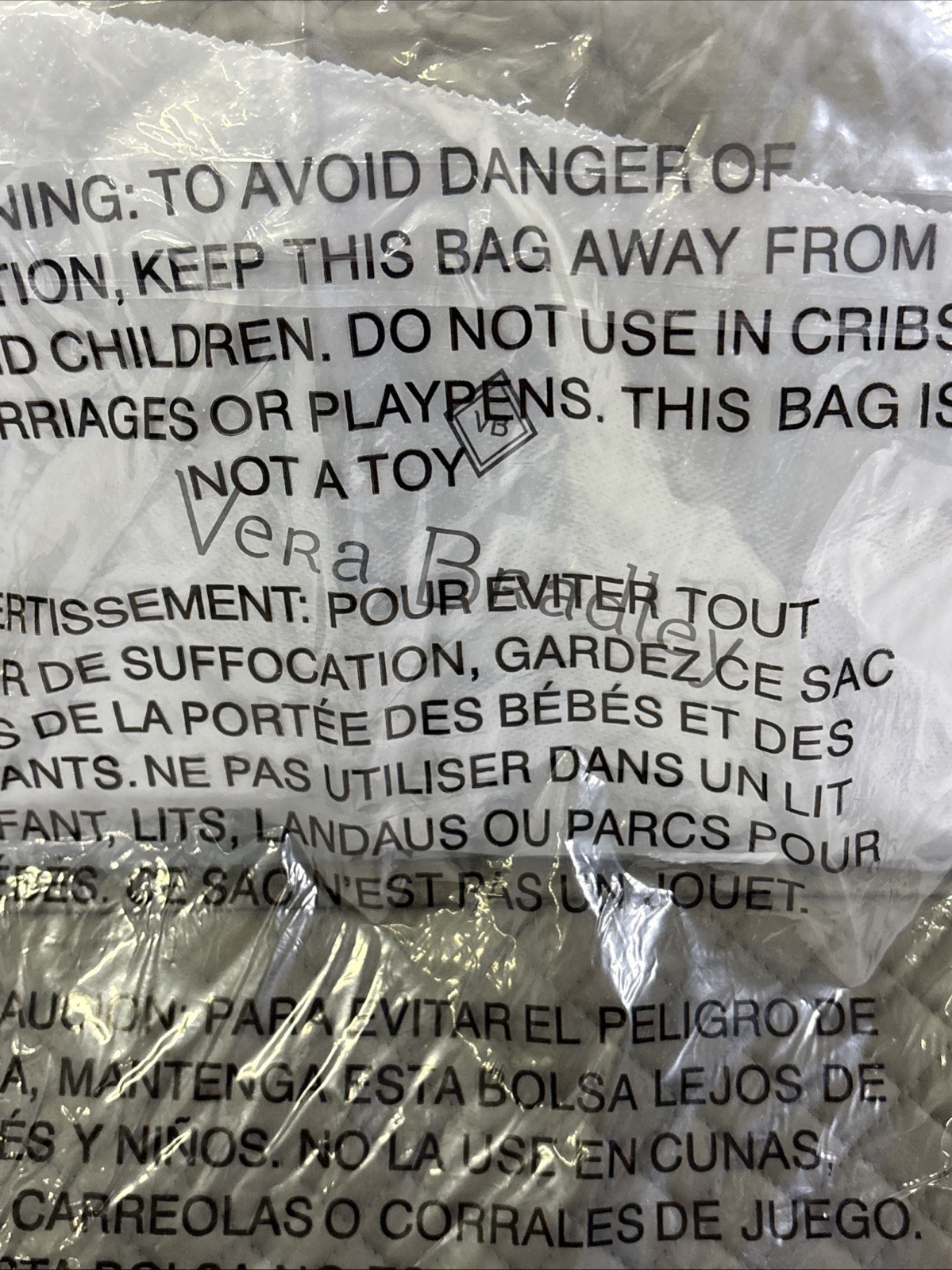 Sealed With Tag Vera Bradley Disney 100 Tinker Bell Large Tote Embroidered Bag