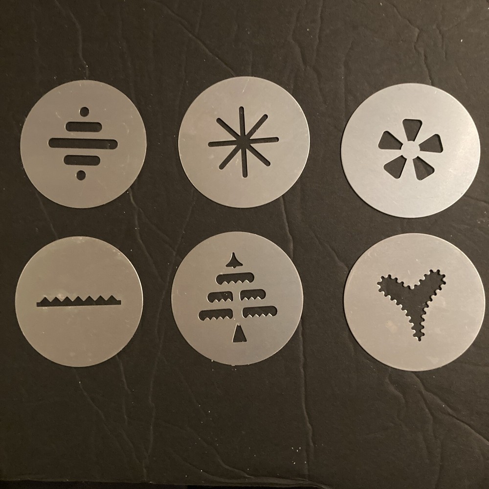 Proctor Silex Plus Super Shooter Replacement Cookie Press Discs From G0123 6 Pc