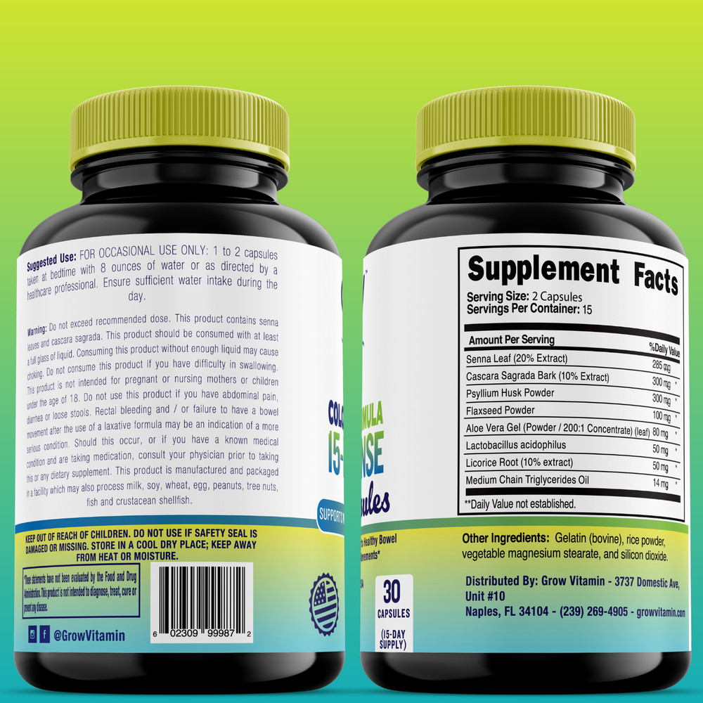 Gut and Colon Support 15 Day Cleanse