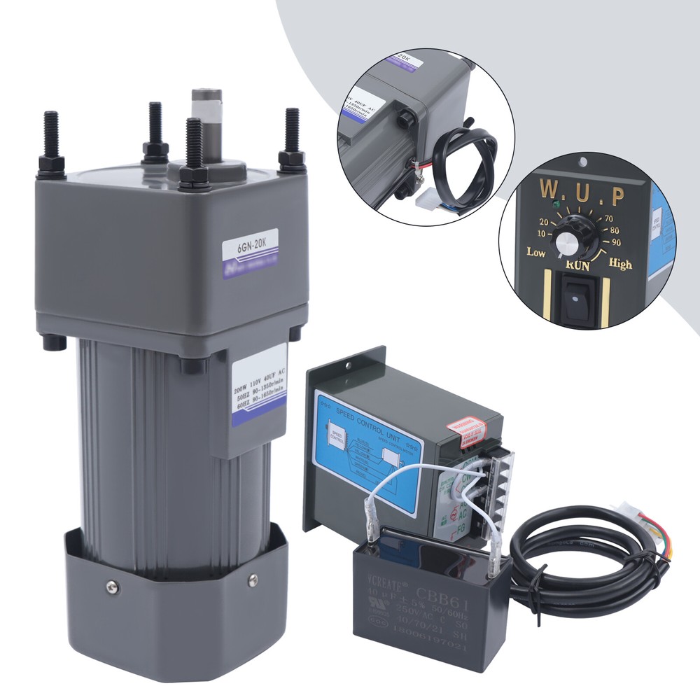 Gear Motor 110V Gear Motor Electric Motor Variable Speed Controller