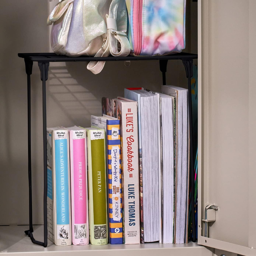 Stac-A-Shelf Locker Organizer Shelf, Stackable, Extra Tall, Fits Standard Size S