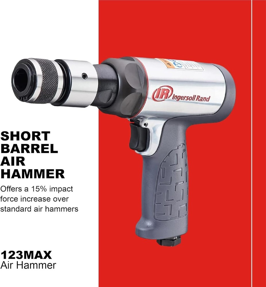 Durable Short-Barrel Air Tool, 30% Less Vibration