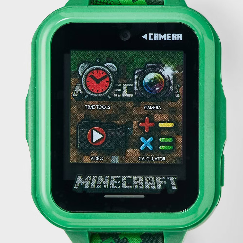 Boys' Minecraft Light Up Interactive Watch - Green