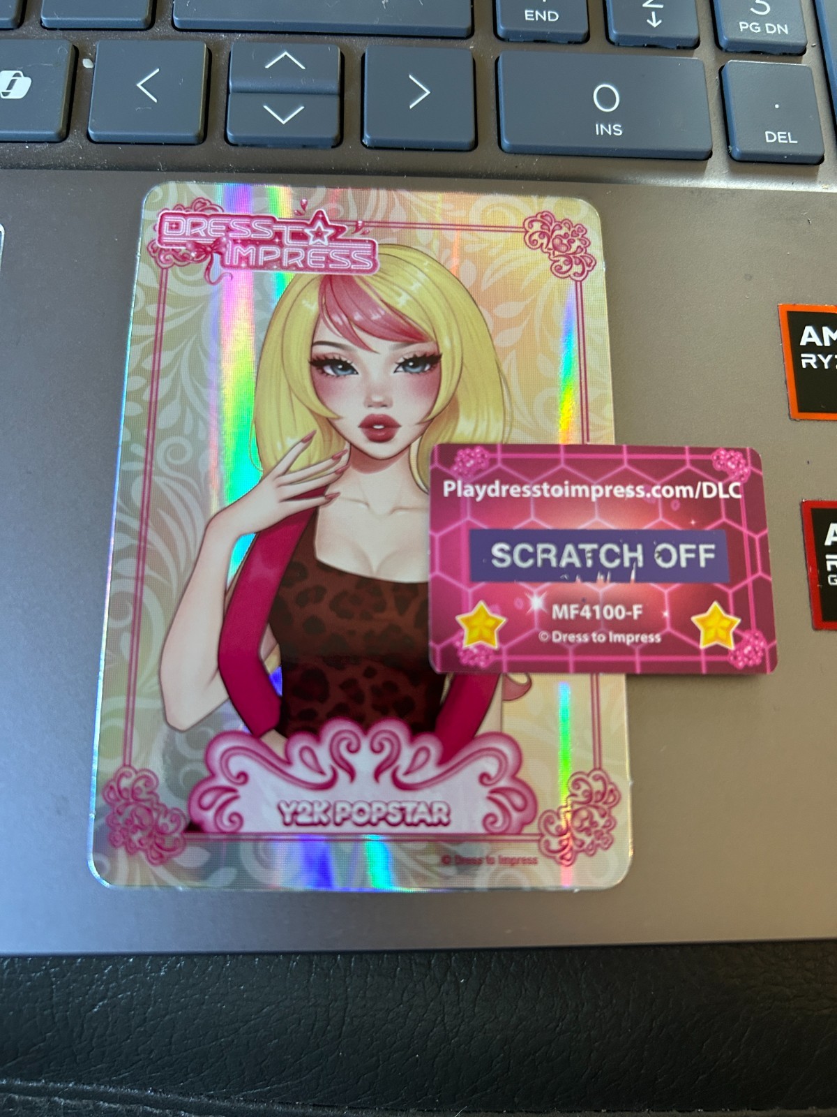 Dress To Impress DLC Y2K Popstar Toy Code F Sent Fast Via Ebay Msg