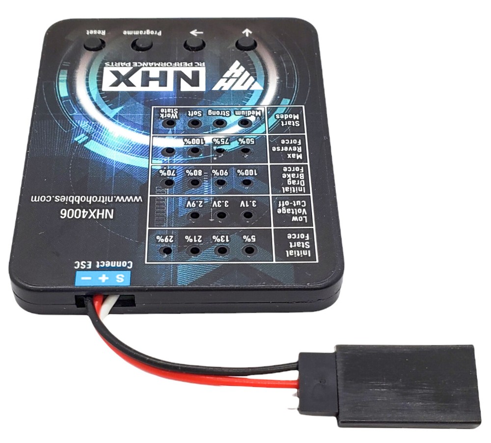 NHX RC Momentum 80A ESC Programming Card