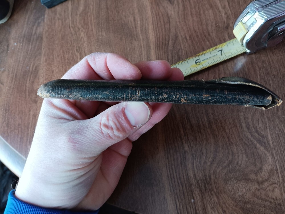 Antique Leather Straight Razor Protective Case