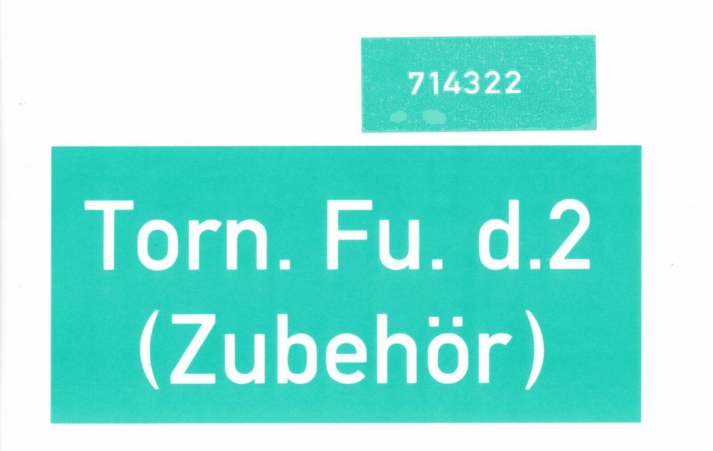 2X STENCIL SET FOR WW2 GERMAN TORN. FU. D.2 (S-E) & (ZUBEHOR) TRANSPORT CASE