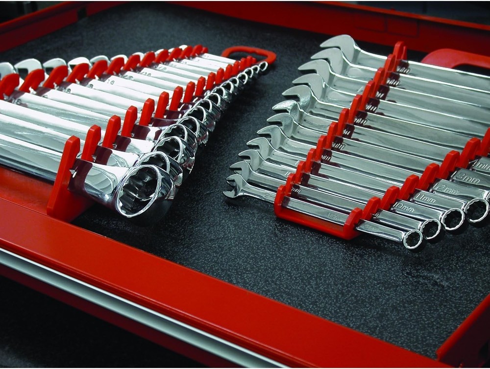 Gripper Wrench Organizer, 10 Tool, Black