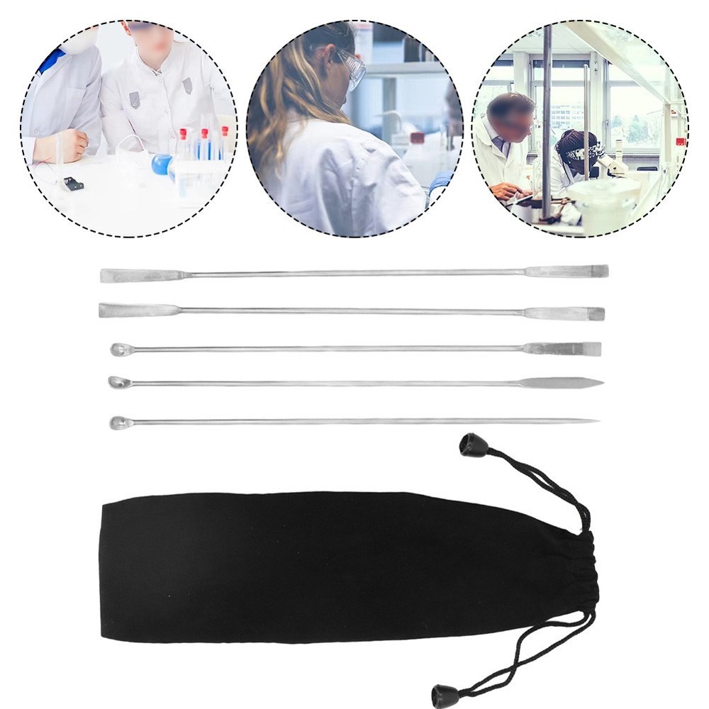 Measuring For Laboratory Spatulas For Sampling Convenient For Deeper Bottles