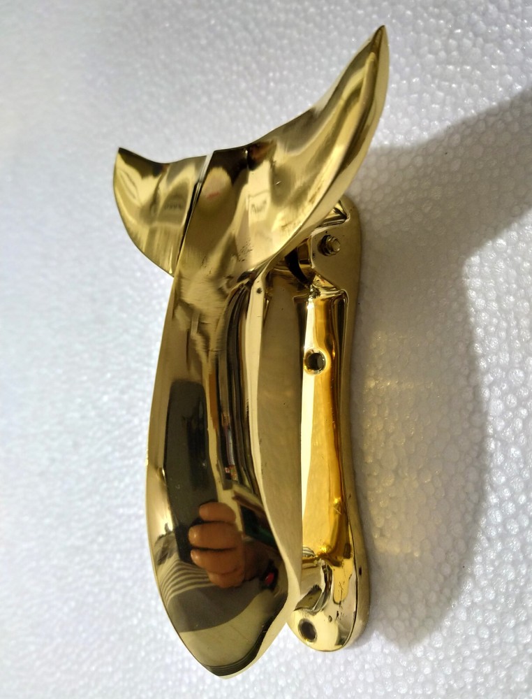 Brass Whale Tail Door Knocker Solid Brass
