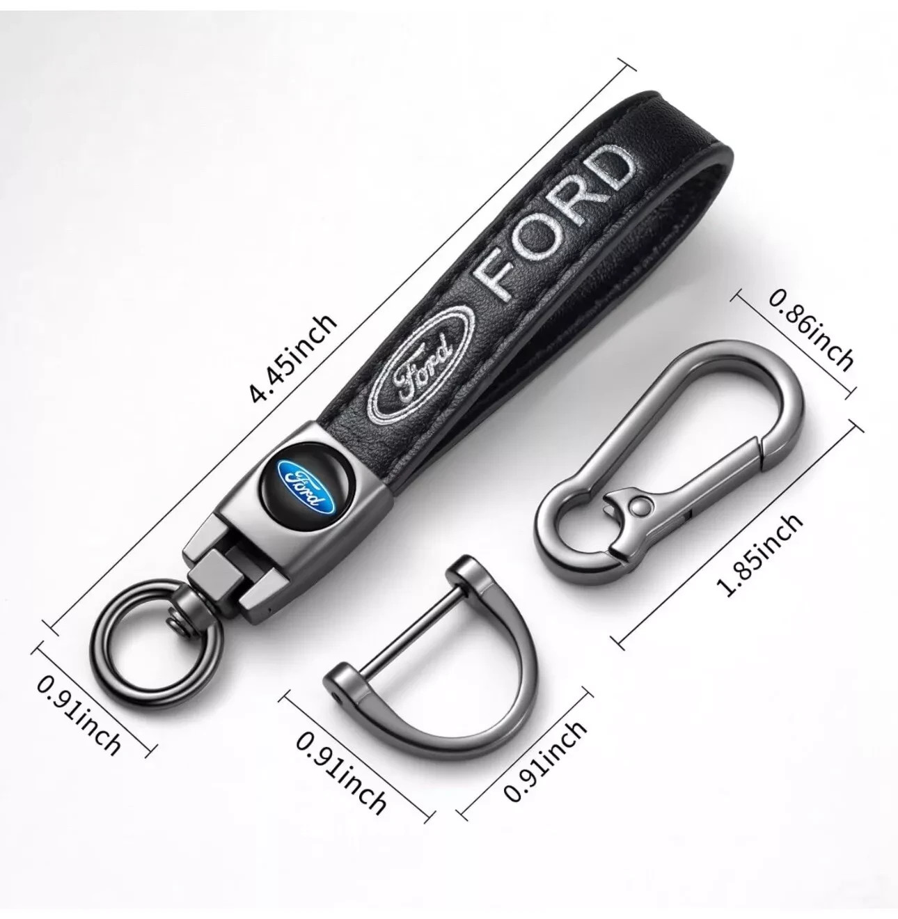 Ford Genuine Leather Keychain US Seller Free Shipping