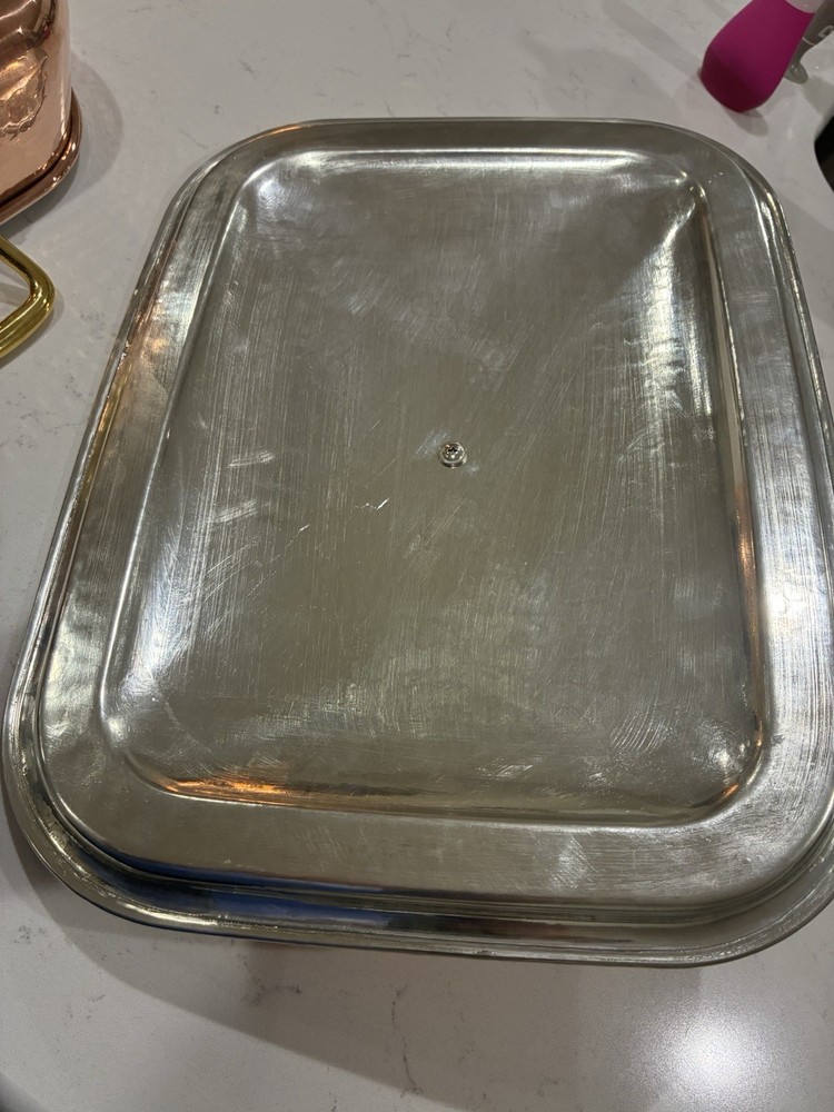 Ruffoni Tin Lined Copper Rectangular 36cm with Acorn Lid, Model 3209B36