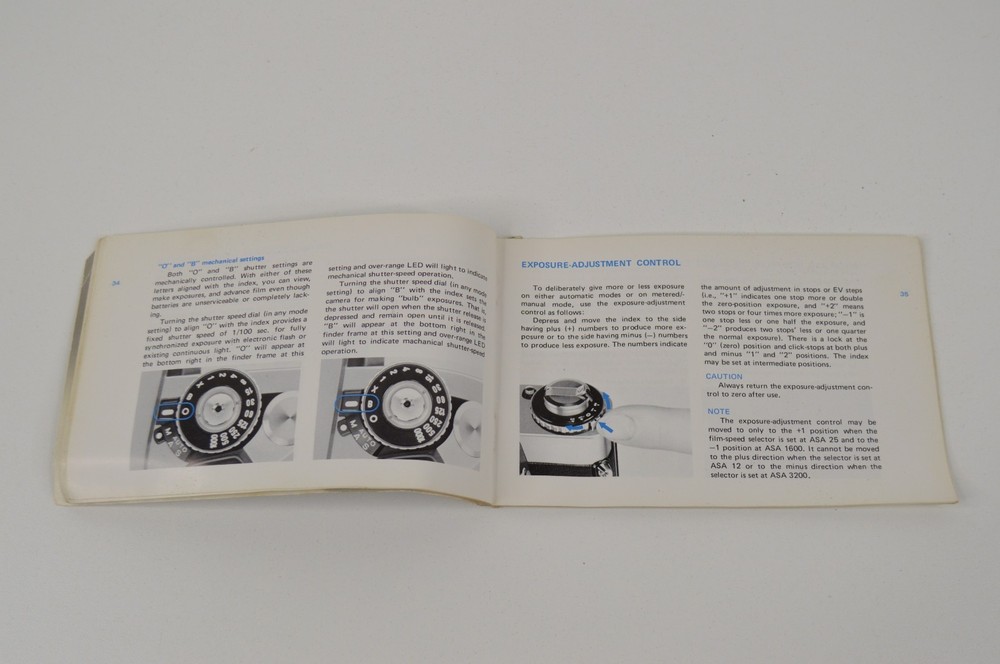 Minolta XD-11 Owner's Manual Original Settings Guide Dated 1977