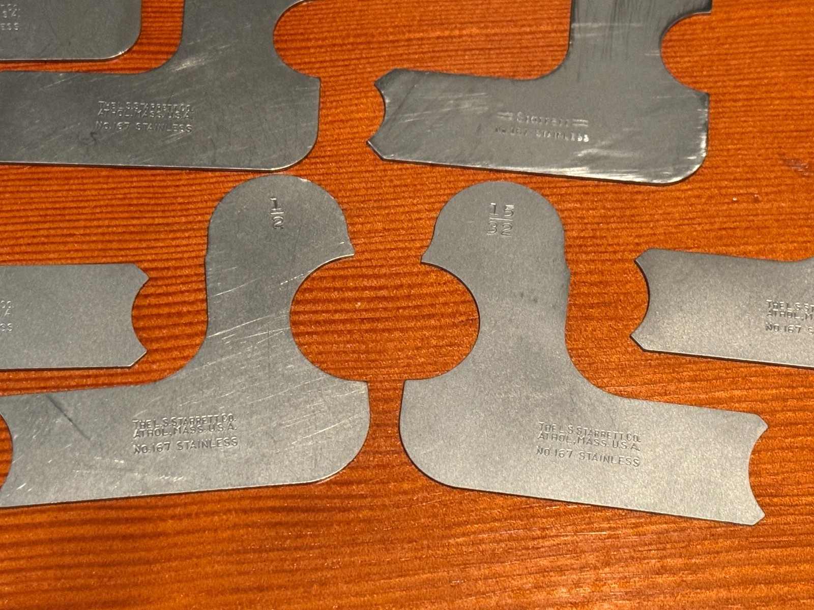 Genuine Starrett Radius Gage From No. S167C 1/32"-1/2"