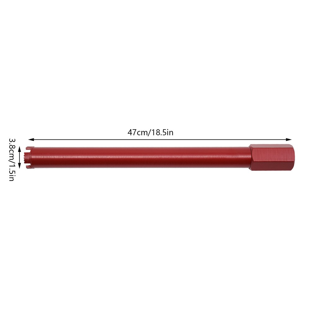 38x470mm Red Wet Core Drill Bit For Concrete Diamond Core Drill Core Bits