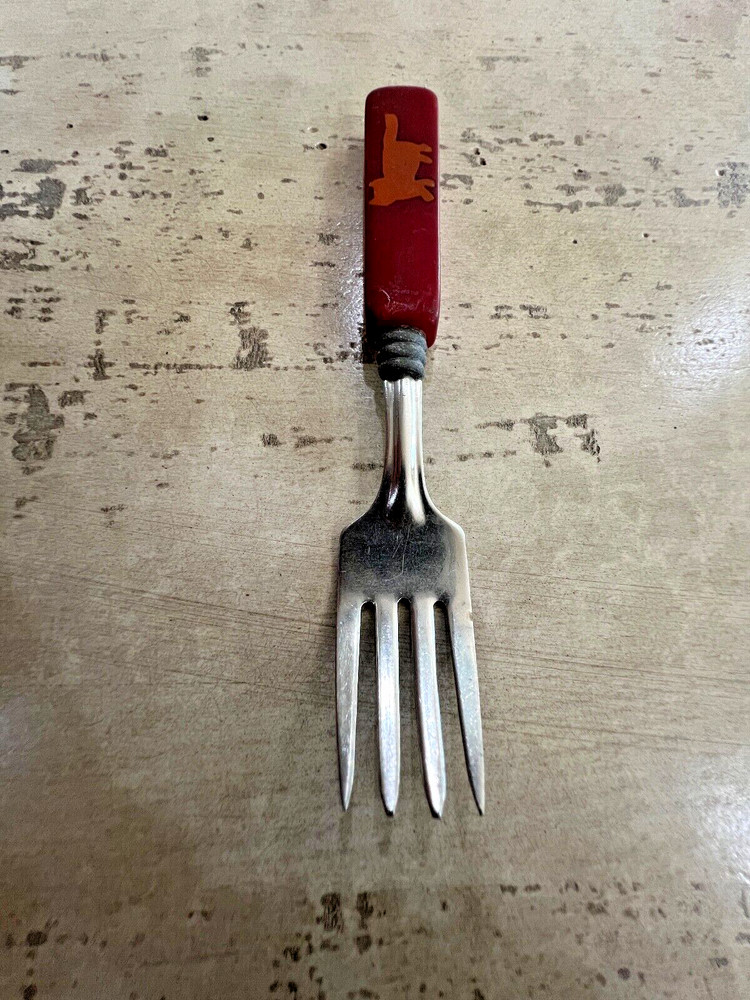 Vintage Bakelite Child's Cat Fork