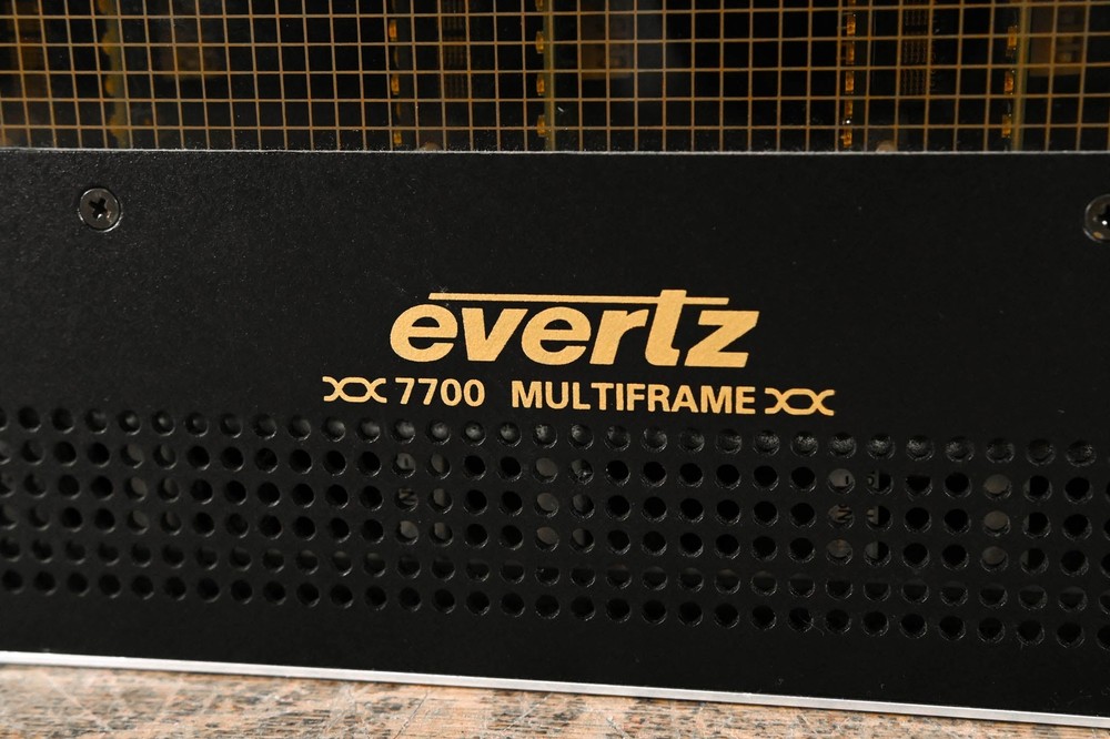 Evertz 7700FR-C MultiFrame Chassis with Cards CG00424
