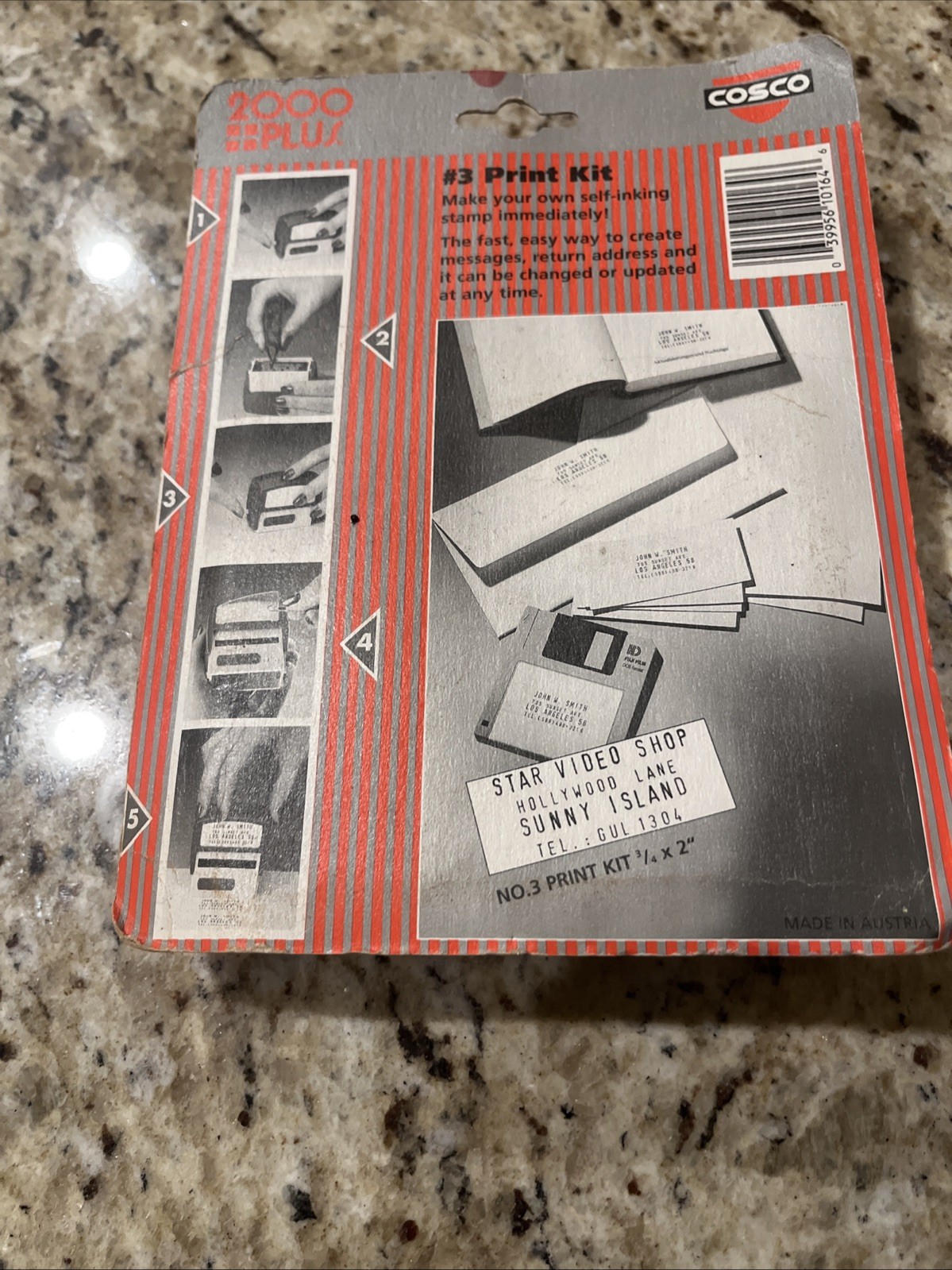 COSCO 2000 plus Make your own Self Inking Stamp. Brand New FREE SHIPPING