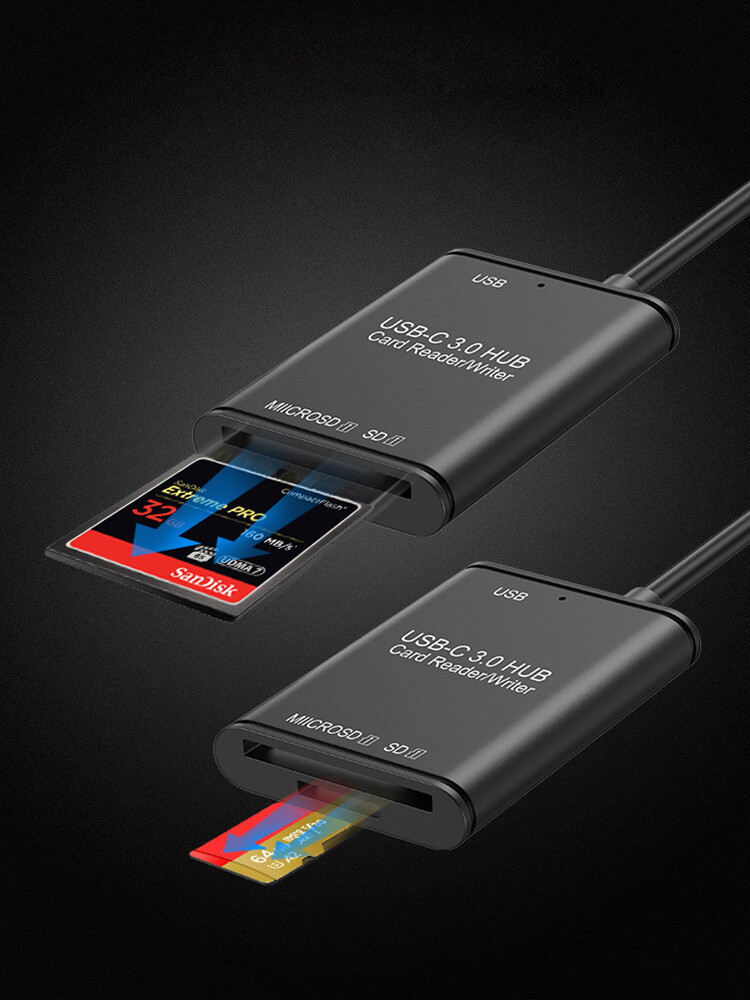 USB C to SD Card Reader Writer OTG Adapter USB 3.0 Micro SD Memory Card ReaderrM