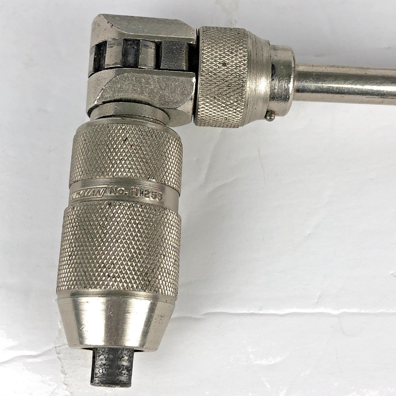 Stanley Ratcheting Hand Drill Brace No. H1253 w/ 10 Auger Drill Bits