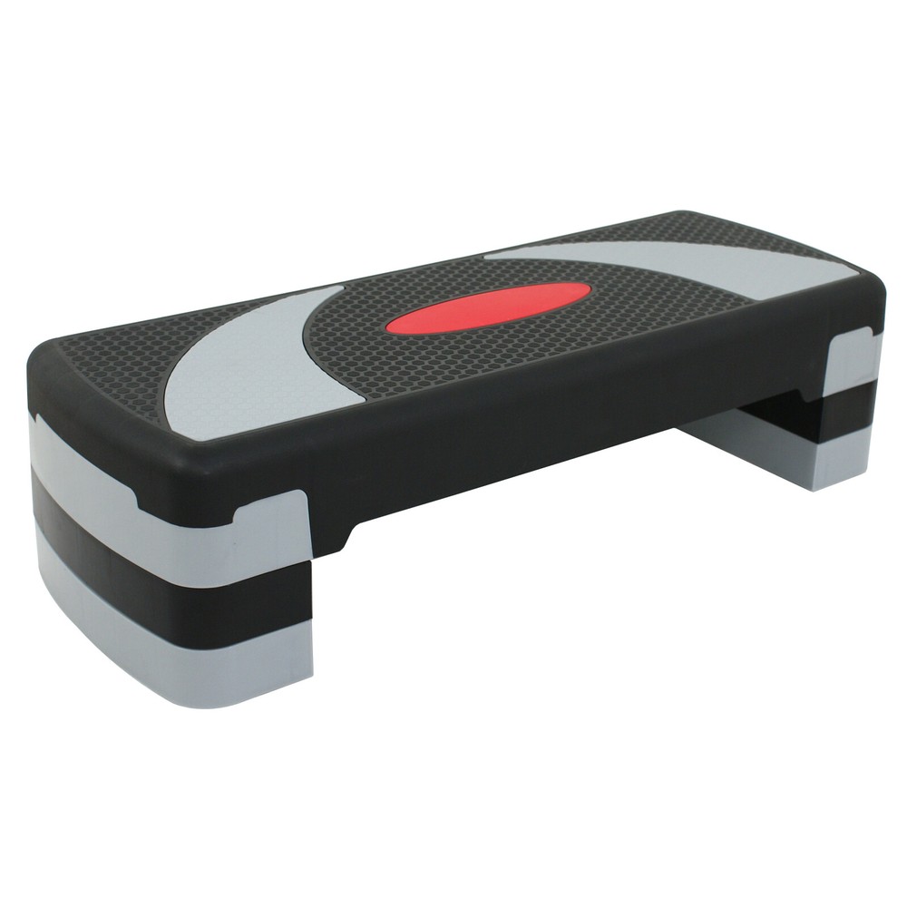 2PCS 30" Aerobic Exercise Step Platform w/4 Risers Adjust Height Workout Stepper