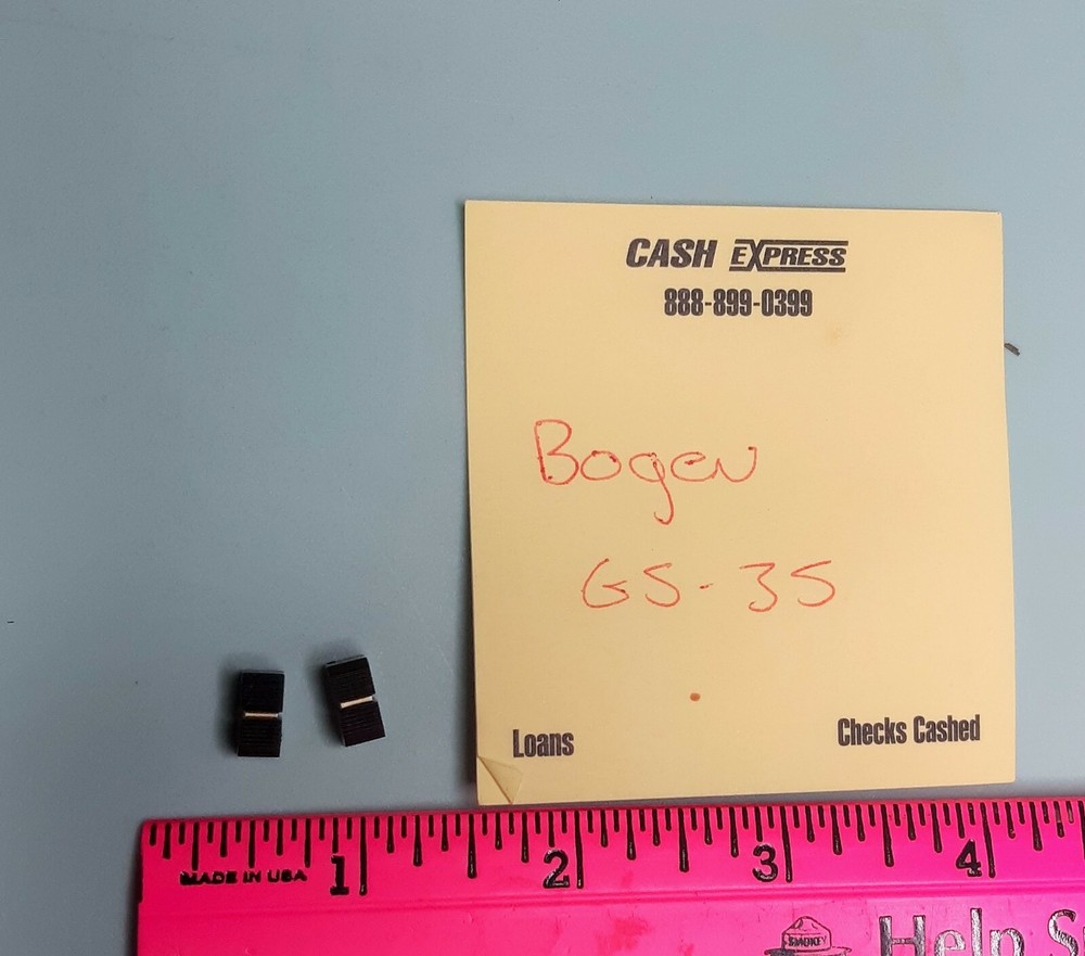BOGEN GS-35 GOLD SEAL SERIES AMPLIFIER REPLACEMENT EQUALIZER EQ SLIDE KNOBS (2)