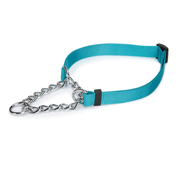 Guardian Gear Dog Martingale Chain Nylon Collar Adjustable Small Medium Large