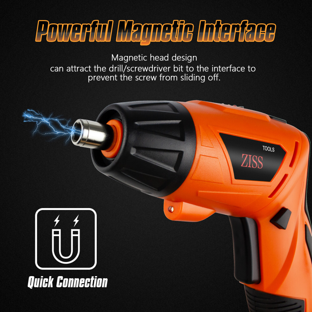 48IN1 Rechargeable Cordless Electric Screwdriver Drill Driver Bit Set Power Tool