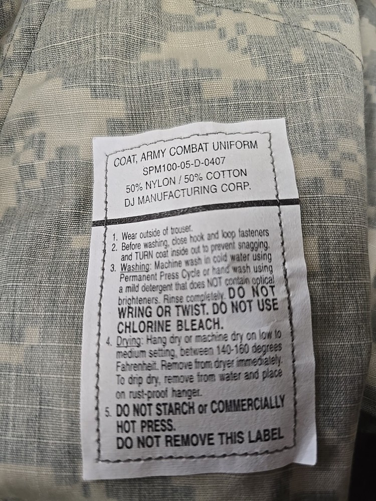 USGI Army Combat Uniform Coat Top ACU Medium Short Cag Sof devgru Seal