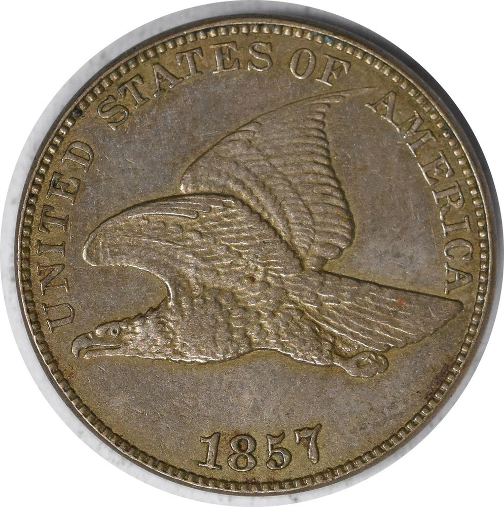 1857 Flying Eagle Cent AU Slider Uncertified #1135