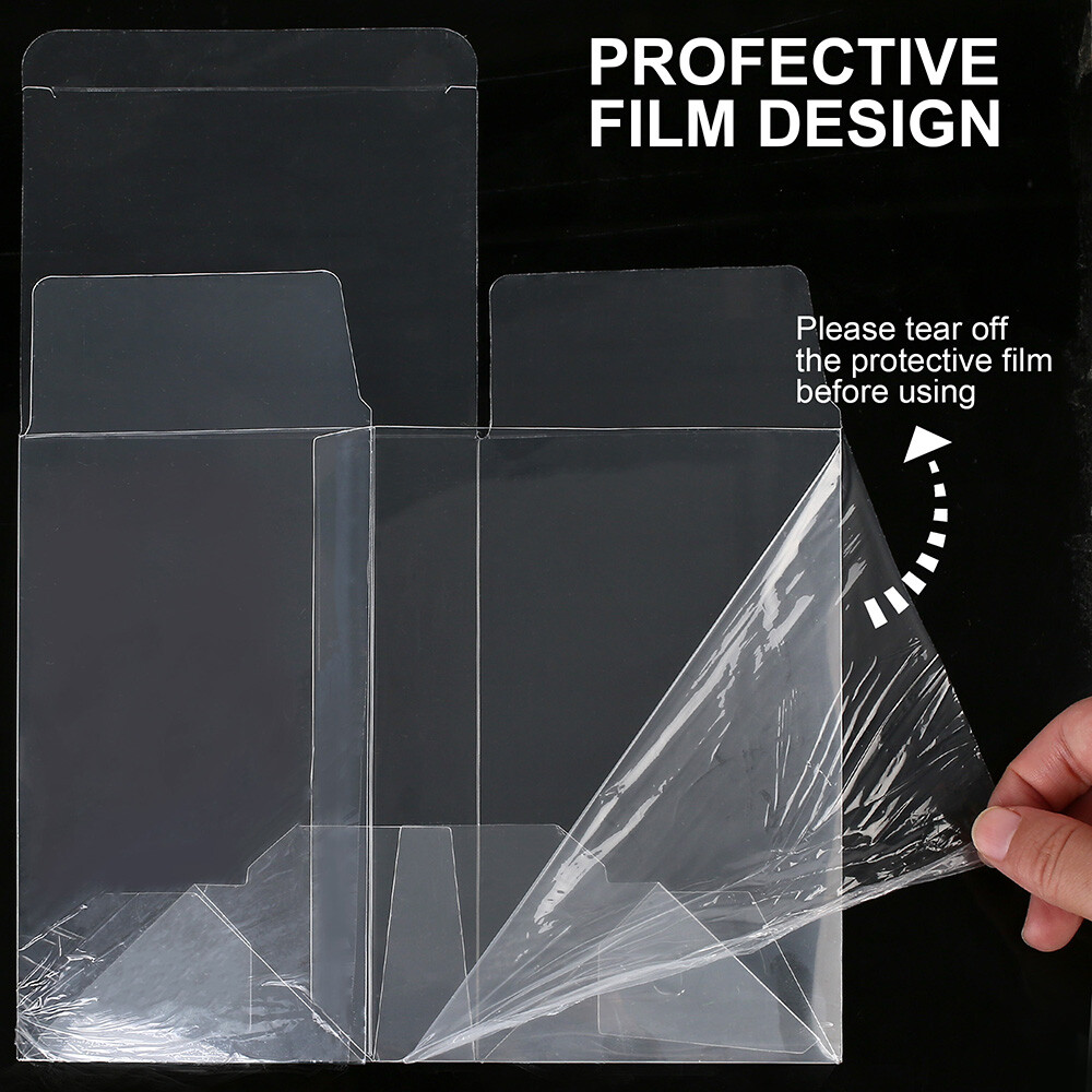 10x Pop Protector Case for 4'' Funko Pop Figures Plastic Display Box Locking Tab