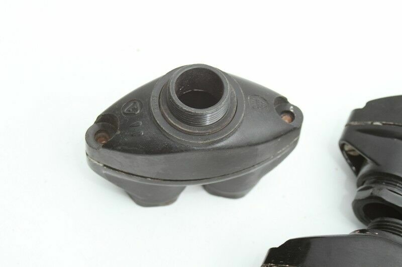 1 x Bakelite Cable Gland Double Entry Twin Cable Entry