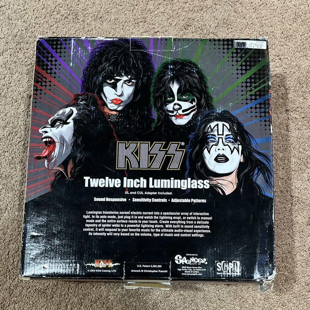 Kiss Memorabilia Luminglass Lamp