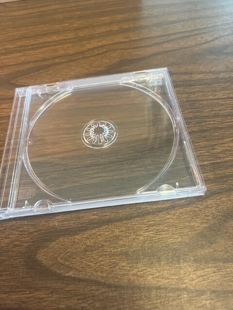 10 PCS Standard 10.4mm Single CD Jewel Cases, Clear Tray KC04PK-CDA, Made in USA