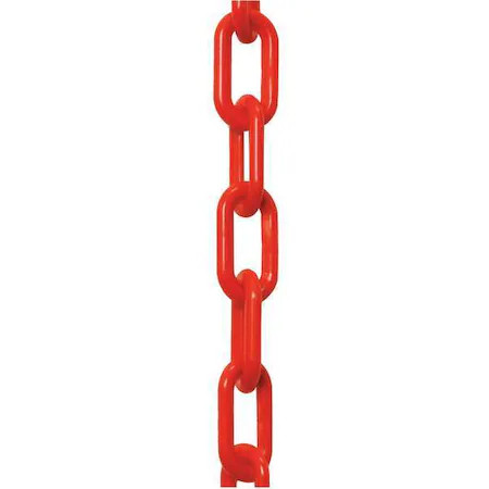 Plastic Chain, Red, 50 Ft Length, Gloss, 30005-50