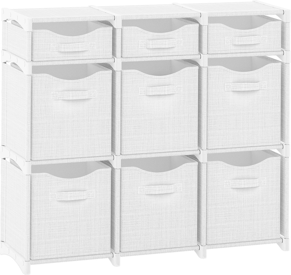 Multi-Functional Closet Organizer with 9 Storage Cubes – Easy Assembly Design
