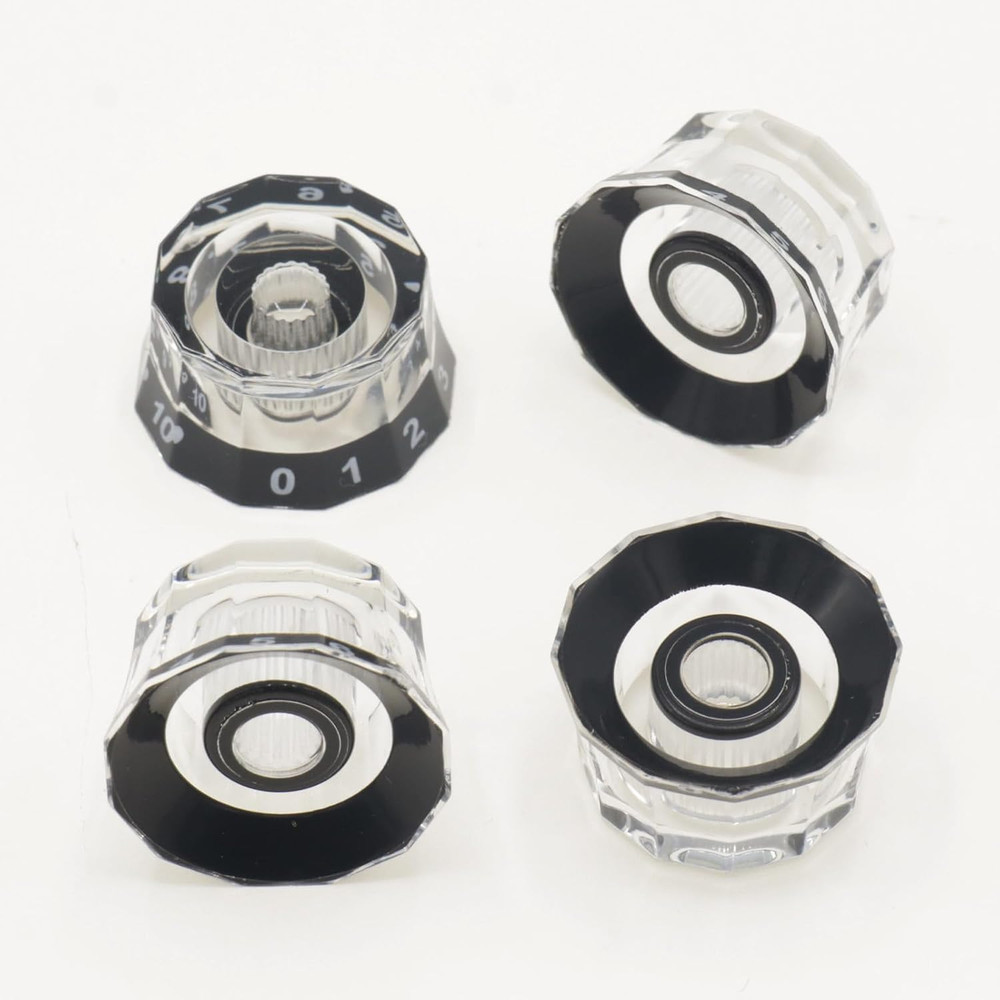 4Pcs Lampshade Style Electric Guitar Knobs, Speed Control Volume Tone Knobs for