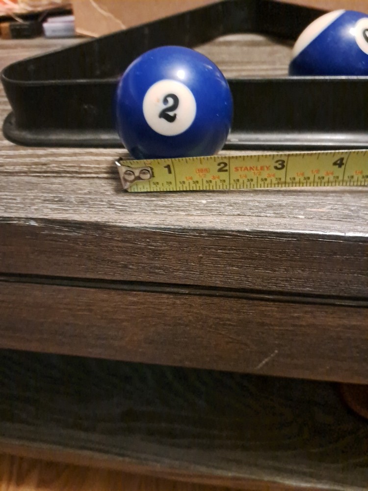 3 pool ball replacement balls And Rack