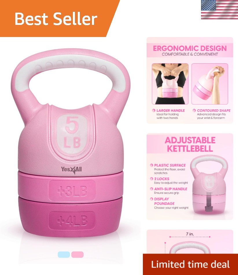 Kettlebell Sets - Adjustable Kettlebell Set for Strength Training - Kettlebel...