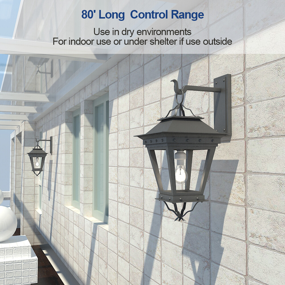 DEWENWILS Remote Control Light Lamp Socket Wireless Light Switch Kit E26/E27