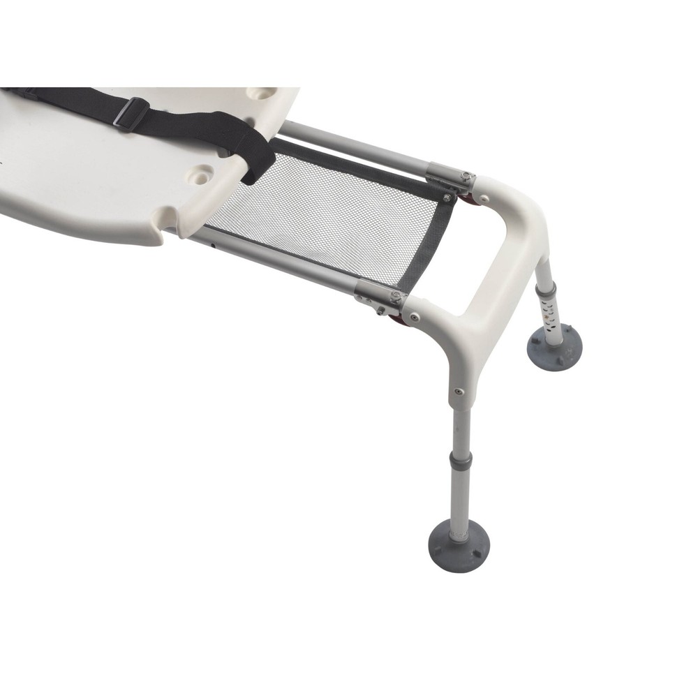 Folding Universal Sliding Transfer Bench - White